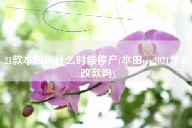 21款本田crv什么时候停产(本田crv2021年会改款吗)