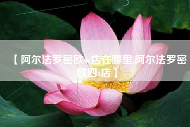 【阿尔法罗密欧4s店在哪里,阿尔法罗密欧四s店】