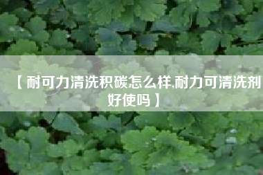 【耐可力清洗积碳怎么样,耐力可清洗剂好使吗】