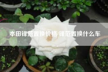 本田锋范置换价格/锋范置换什么车