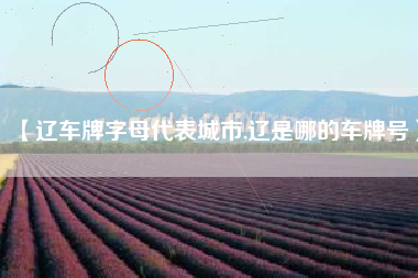 【辽车牌字母代表城市,辽是哪的车牌号】 【辽车牌字母代表城市,辽是哪的车牌号】