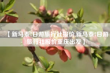 【新马泰7日游旅行社报价,新马泰7日游旅行社报价重庆出发】