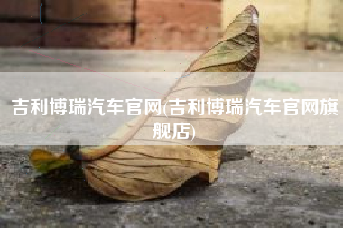 吉利博瑞汽车官网(吉利博瑞汽车官网旗舰店)