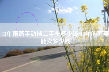 13年雨燕手动挡二手车多少钱/13年的雨燕能卖多少钱