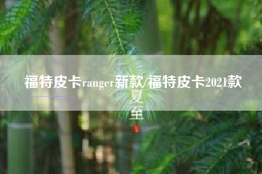 福特皮卡ranger新款/福特皮卡2021款 福特皮卡ranger新款/福特皮卡2021款